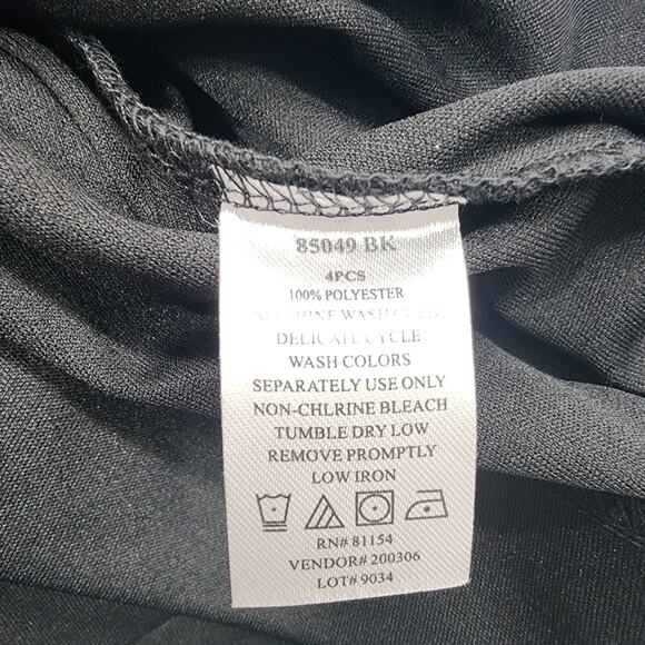 Chadwicks Skirt Womens L Black Pull On A-Line Midi Stretch Modest Office Preppy - Picture 4 of 7